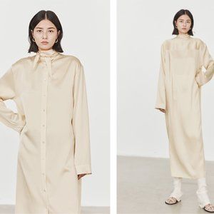 CHICJOC Women Reversible Midi Neck Shirt Dress size 36